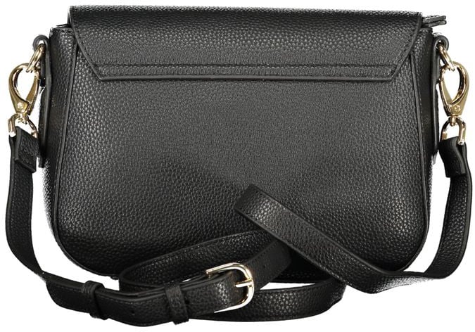 Valentino by Mario Valentino Mario Valentino Black Polyurethane Women's Bag Zwart