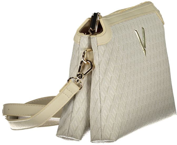 Valentino by Mario Valentino Mario Valentino Beige Polyurethane Women's Bag with Adjustable Shoulder Strap Beige