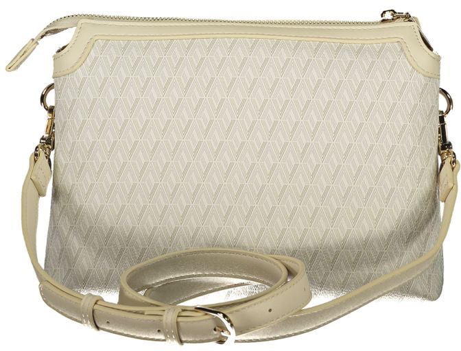 Valentino by Mario Valentino Mario Valentino Beige Polyurethane Women's Bag with Adjustable Shoulder Strap Beige
