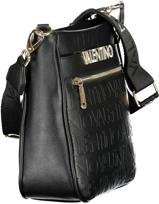 Valentino by Mario Valentino Mario Valentino Nero Polyurethane Women's Bag Zwart