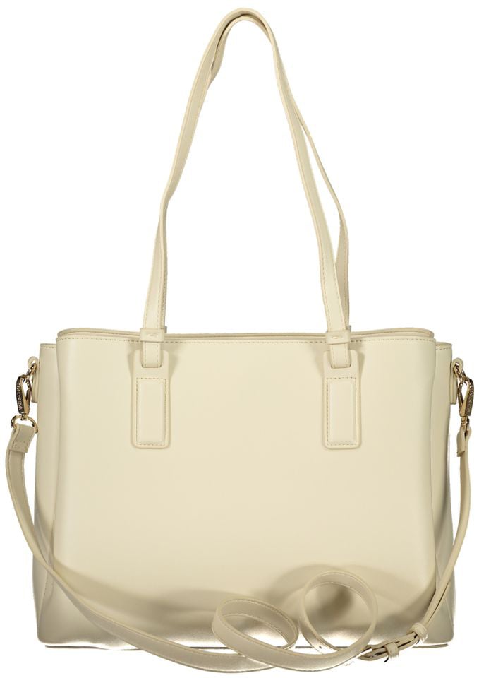 Valentino by Mario Valentino Mario Valentino Beige Poliuretano Women's Bag with Adjustable Strap and Pockets Beige