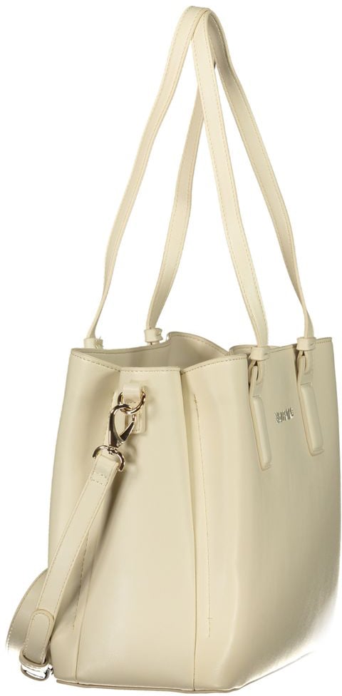 Valentino by Mario Valentino Mario Valentino Beige Poliuretano Women's Bag with Adjustable Strap and Pockets Beige