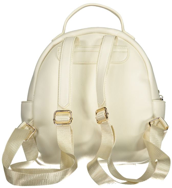Valentino by Mario Valentino Mario Valentino White Polyurethane Women's Backpack Wit
