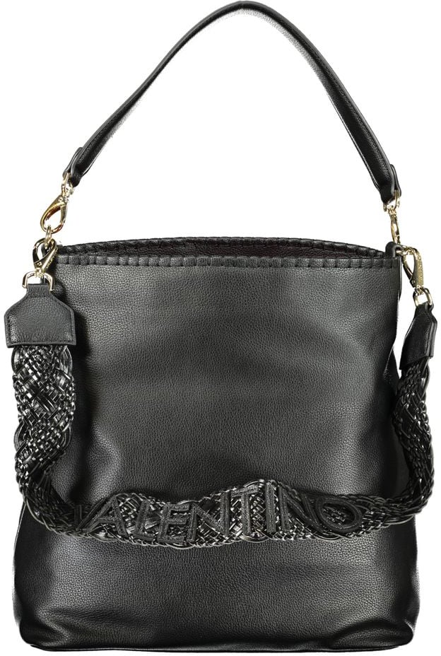 Valentino by Mario Valentino Mario Valentino Nero Polyurethane Women Bag Zwart