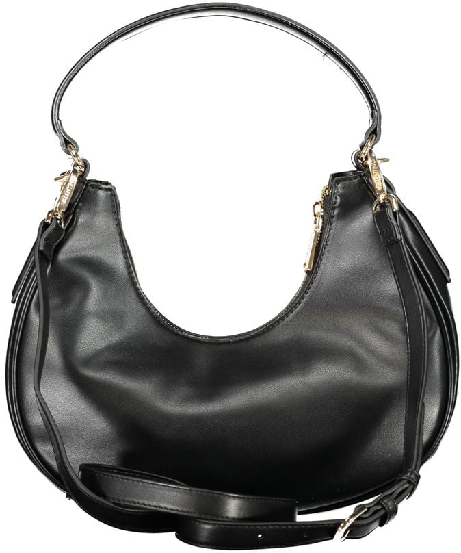 Valentino by Mario Valentino Mario Valentino Nero Polyurethane Women Bag Zwart