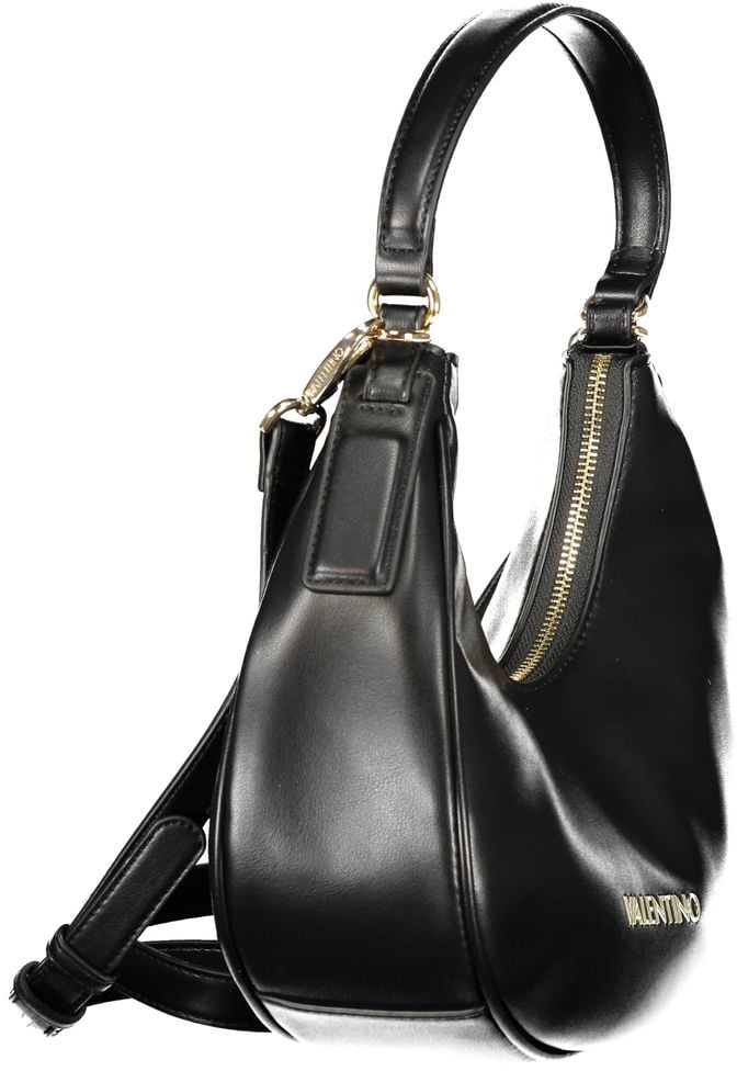 Valentino by Mario Valentino Mario Valentino Nero Polyurethane Women Bag Zwart