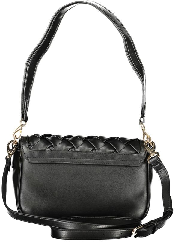 Valentino by Mario Valentino Mario Valentino Nero Polyurethane Women Bag Zwart