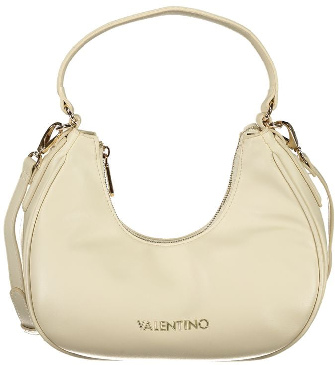 Valentino by Mario Valentino Mario Valentino Beige Polyurethane Women Shoulder Bag with Adjustable Strap Beige