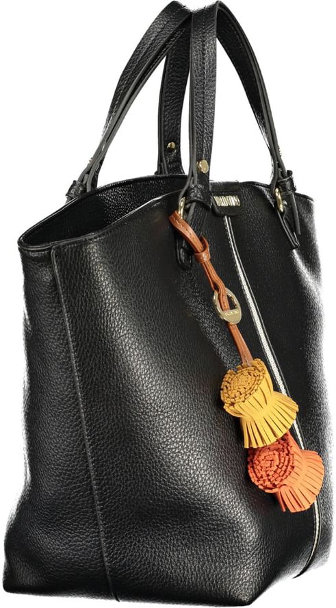 Valentino by Mario Valentino Mario Valentino Nero Polyurethane Women's Bag Zwart