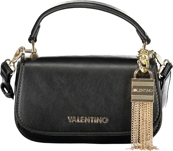 Valentino by Mario Valentino Mario Valentino Black Polyurethane Women's Bag Zwart