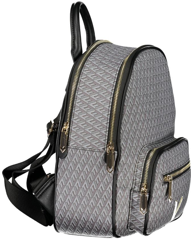 Valentino by Mario Valentino Mario Valentino Black Polyurethane Women's Backpack Zwart