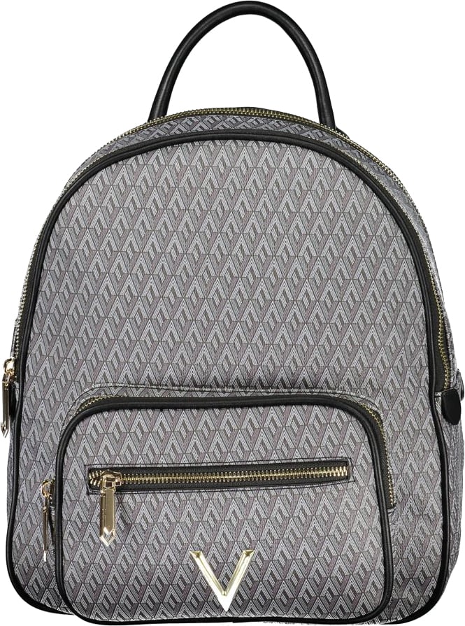Valentino by Mario Valentino Mario Valentino Black Polyurethane Women's Backpack Zwart