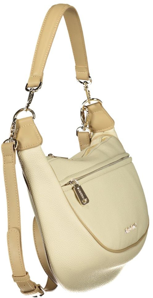Valentino by Mario Valentino Mario Valentino Beige Polyurethane Women's Bag With Adjustable Shoulder Strap Beige
