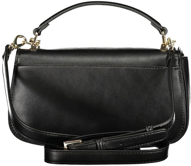 Valentino by Mario Valentino Mario Valentino Black Polyurethane Women's Bag Zwart