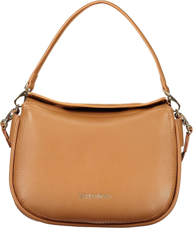 Valentino by Mario Valentino Mario Valentino Brown Polyurethane Women's Bag with Removable Shoulder Strap Bruin
