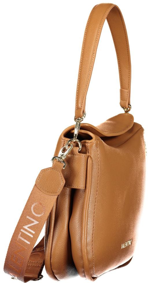 Valentino by Mario Valentino Mario Valentino Brown Polyurethane Women's Bag with Removable Shoulder Strap Bruin