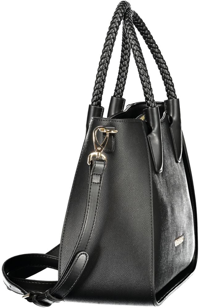 Valentino by Mario Valentino Mario Valentino Nero Poliuretano Women's Bag with Adjustable Shoulder Strap Zwart