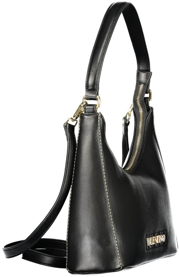 Valentino by Mario Valentino Mario Valentino Nero Polyurethane Women Bag Zwart