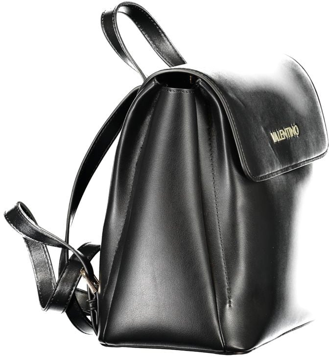 Valentino by Mario Valentino Mario Valentino Black Polyurethane Women's Backpack Zwart