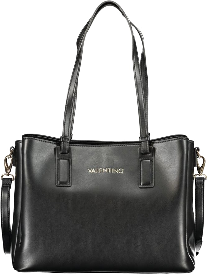 Valentino by Mario Valentino Mario Valentino Nero Polyurethane Women's Bag with Recycled Features Zwart
