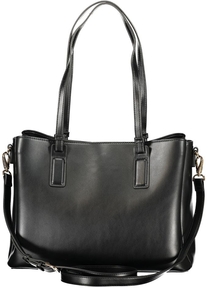 Valentino by Mario Valentino Mario Valentino Nero Polyurethane Women's Bag with Recycled Features Zwart