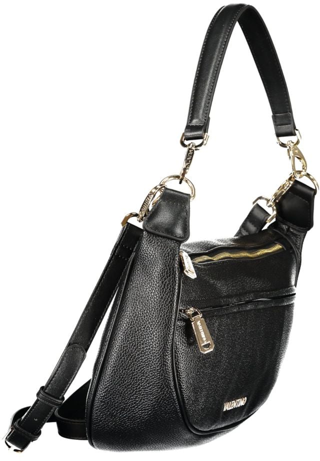 Valentino by Mario Valentino Mario Valentino Nero Polyurethane Women's Bag Zwart