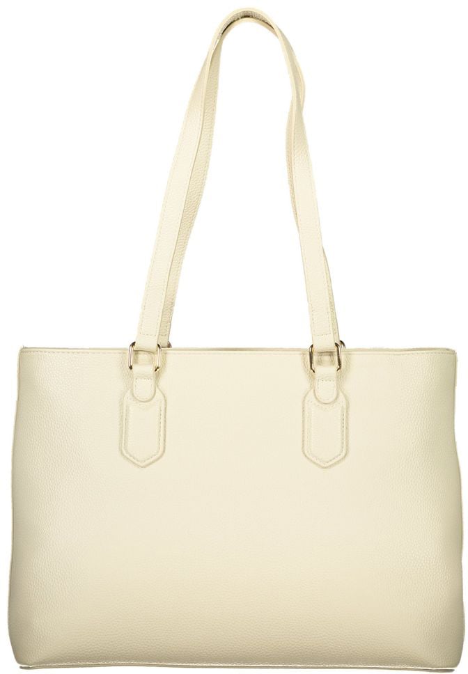 Valentino by Mario Valentino Mario Valentino Beige Polyurethane Women's Shoulder Bag with Internal Pocket Beige