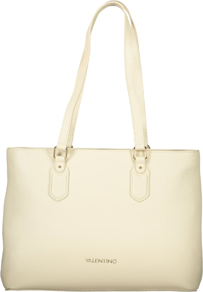 Valentino by Mario Valentino Mario Valentino Beige Polyurethane Women's Shoulder Bag with Internal Pocket Beige