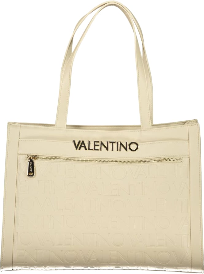 Valentino by Mario Valentino Mario Valentino Beige Polyurethane Womens Bag With Multiple Pockets Beige
