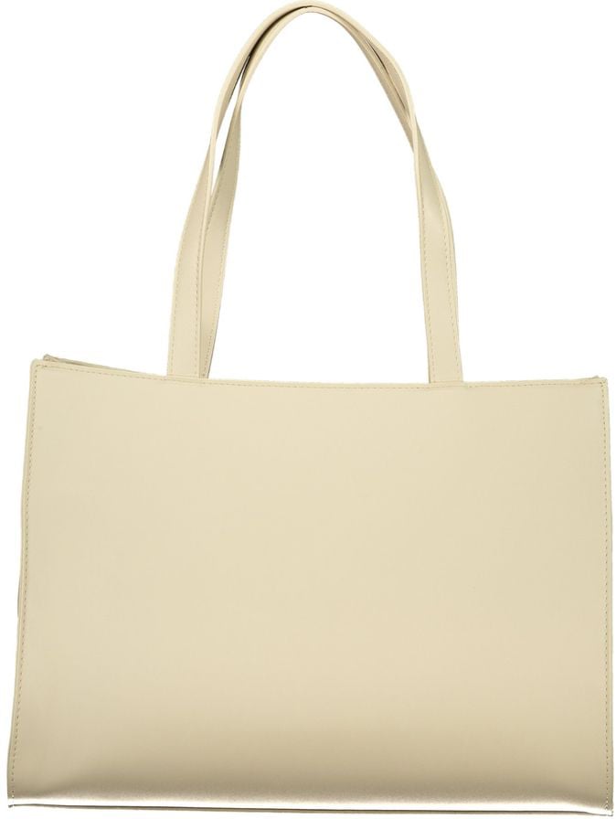 Valentino by Mario Valentino Mario Valentino Beige Polyurethane Womens Bag With Multiple Pockets Beige