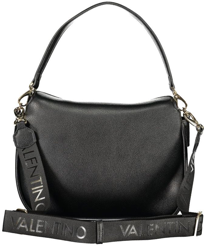 Valentino by Mario Valentino Mario Valentino Nero Polyurethane Women's Bag Zwart