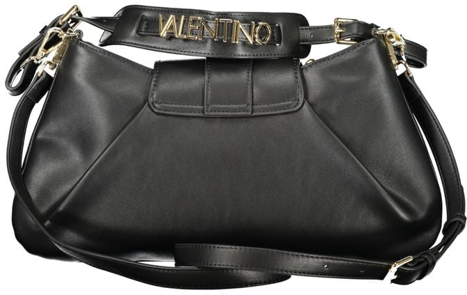 Valentino by Mario Valentino Mario Valentino Nero Polyurethane Women's Bag Zwart