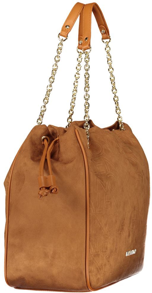 Valentino by Mario Valentino Mario Valentino Brown Polyurethane Women's Shoulder Bag Bruin