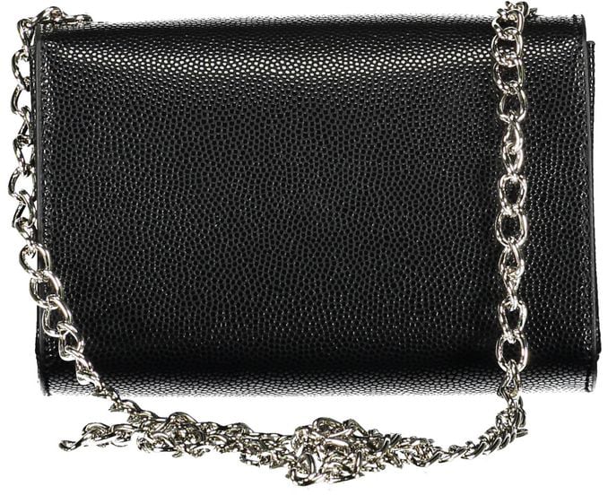 Valentino by Mario Valentino Mario Valentino Black Polyurethane Women Handbag Zwart