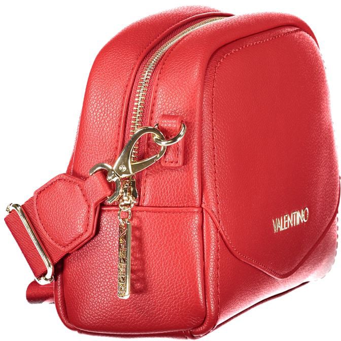 Valentino by Mario Valentino Mario Valentino Rosso Polyurethane Women's Bag with Adjustable Shoulder Strap Rood