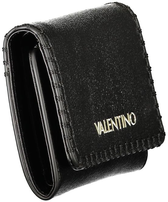 Valentino by Mario Valentino Mario Valentino Black Leather Women's Wallet Zwart