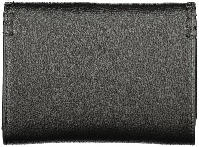 Valentino by Mario Valentino Mario Valentino Black Leather Women's Wallet Zwart