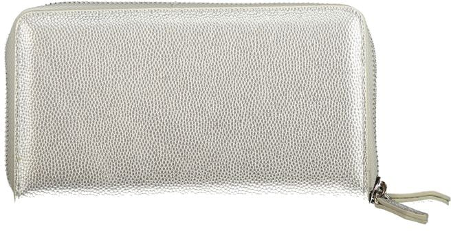 Valentino by Mario Valentino Mario Valentino Silver Polyurethane Womens Wallet Grijs