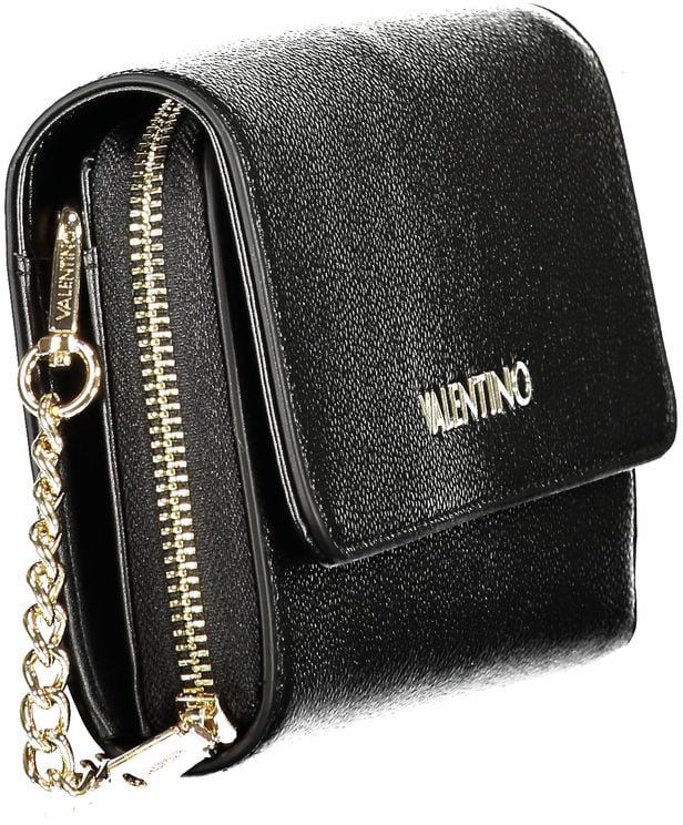 Valentino by Mario Valentino Mario Valentino Nero Poliuretano Women's Wallet Zwart