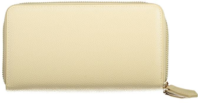 Valentino by Mario Valentino Mario Valentino Beige Polyurethane Women's Wallet with Coin Purse and Card Spaces Beige