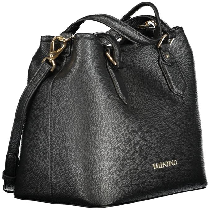 Valentino by Mario Valentino Mario Valentino Nero Polyurethane Women Handbag Zwart