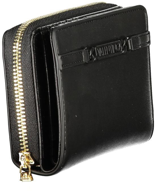 Valentino by Mario Valentino Mario Valentino Nero Polyurethane Women's Wallet Zwart