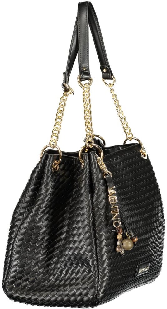 Valentino by Mario Valentino Mario Valentino Nero Polyurethane Women's Bag Zwart