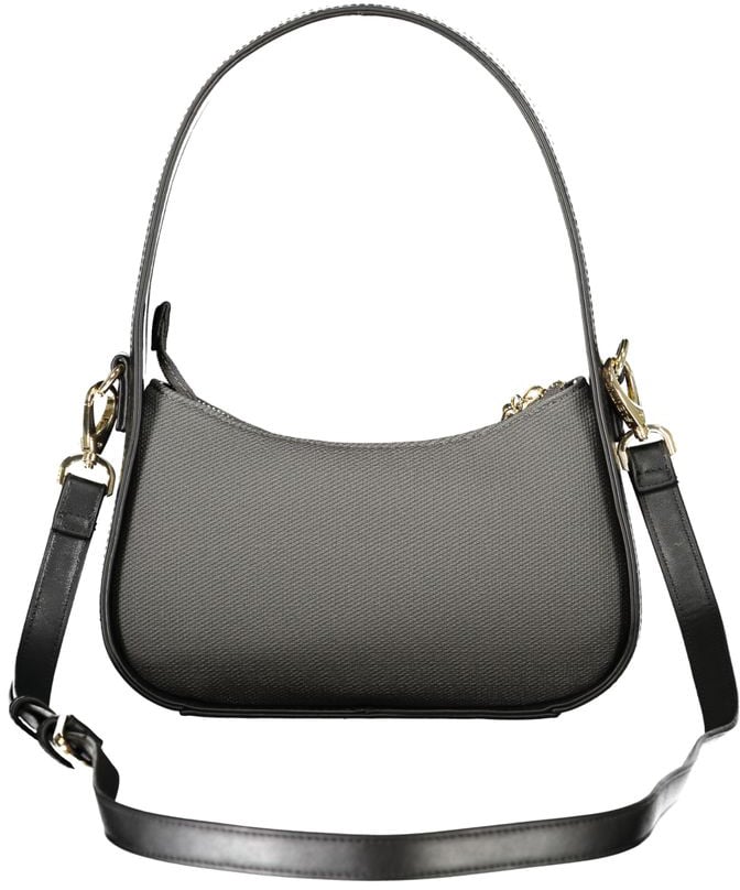Valentino by Mario Valentino Mario Valentino Black Polyurethane Women's Bag Zwart