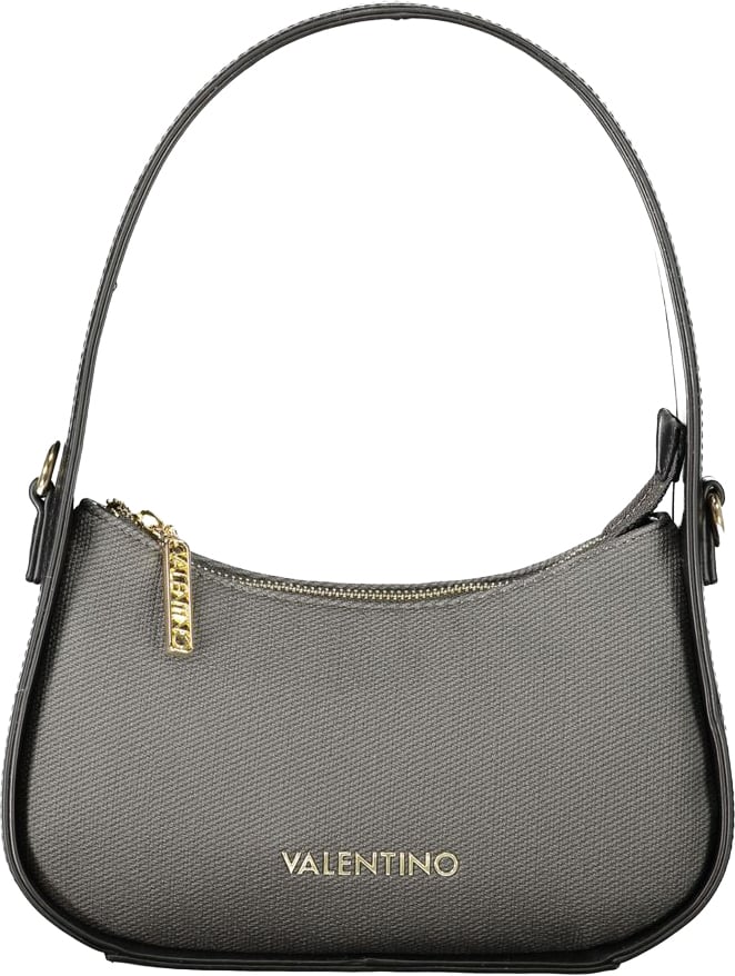 Valentino by Mario Valentino Mario Valentino Black Polyurethane Women's Bag Zwart