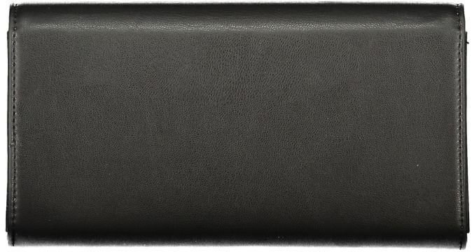 Valentino by Mario Valentino Mario Valentino Nero Polyurethane Women's Wallet Zwart
