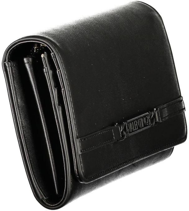 Valentino by Mario Valentino Mario Valentino Nero Polyurethane Women's Wallet Zwart