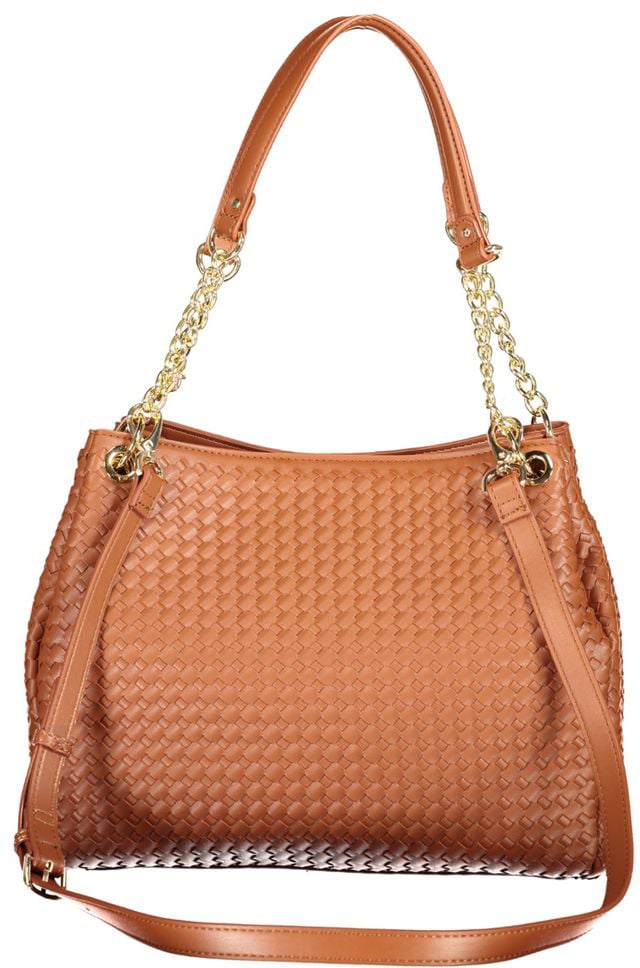Valentino by Mario Valentino Mario Valentino Brown Polyurethane Women Bag With Shoulder Handles Bruin