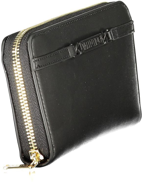 Valentino by Mario Valentino Mario Valentino Nero Polyurethane Women's Wallet Zwart