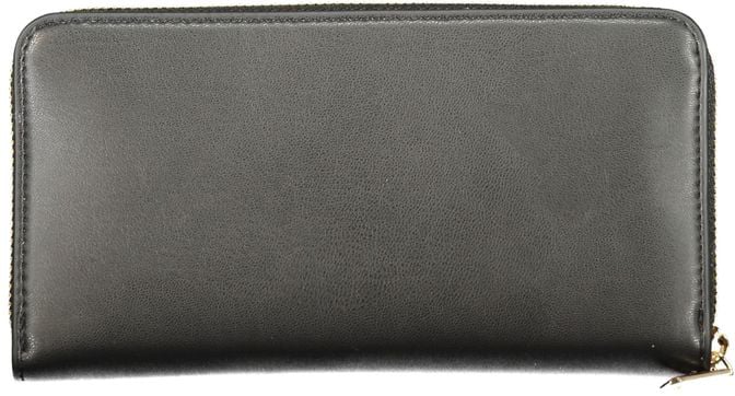 Valentino by Mario Valentino Mario Valentino Nero Polyurethane Women's Wallet Zwart